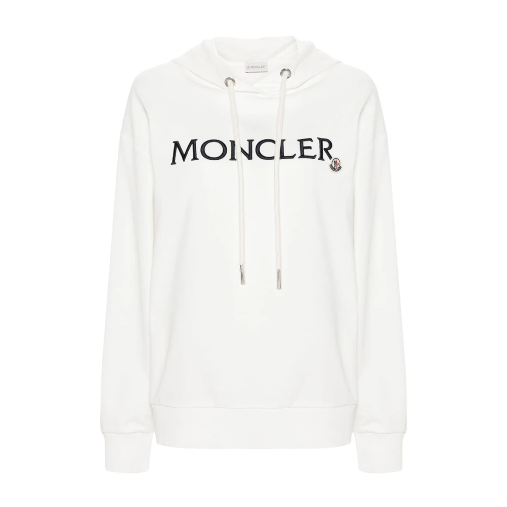 Moncler Witte Hoodie Sweater White Dames
