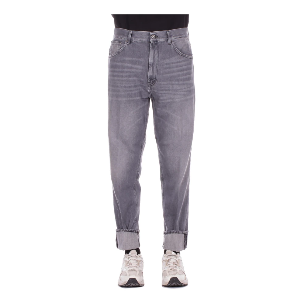 Dondup Men's Gray Loose Fit Jeans, W32, Paco Loose-Fit Jeans