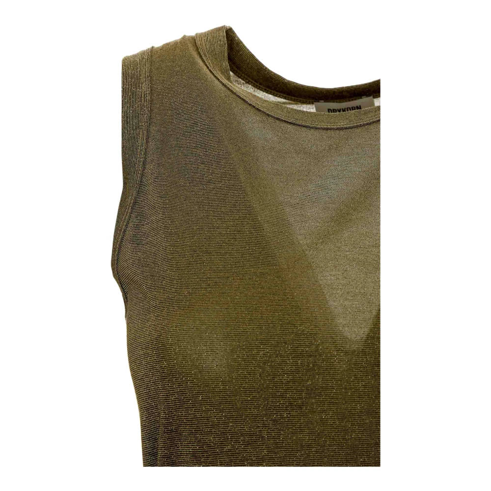 drykorn Lurex Tank Top Olina Green Dames