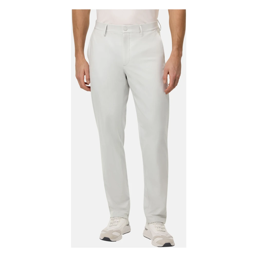 Boggi Milano B Tech B-Tech Stretch Nylon Broek Gray Heren