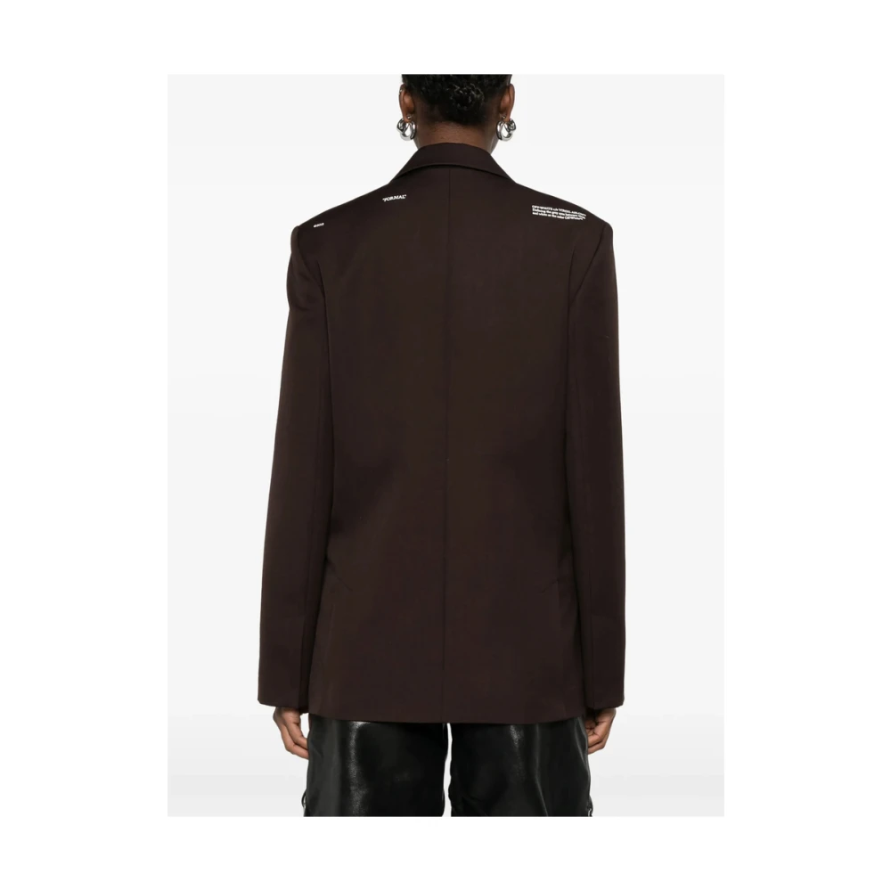 Off White Bruine Cederjas met knoopsluiting Brown Dames