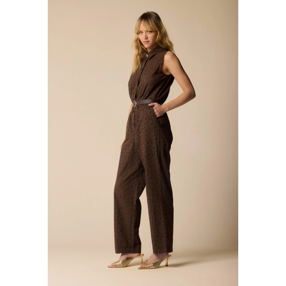 Kocca Stijlvolle Jumpsuits voor Vrouwen Brown Dames