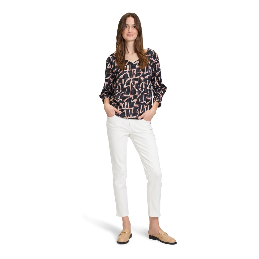 Betty & Co Bloemenprint Blouse Brown Dames
