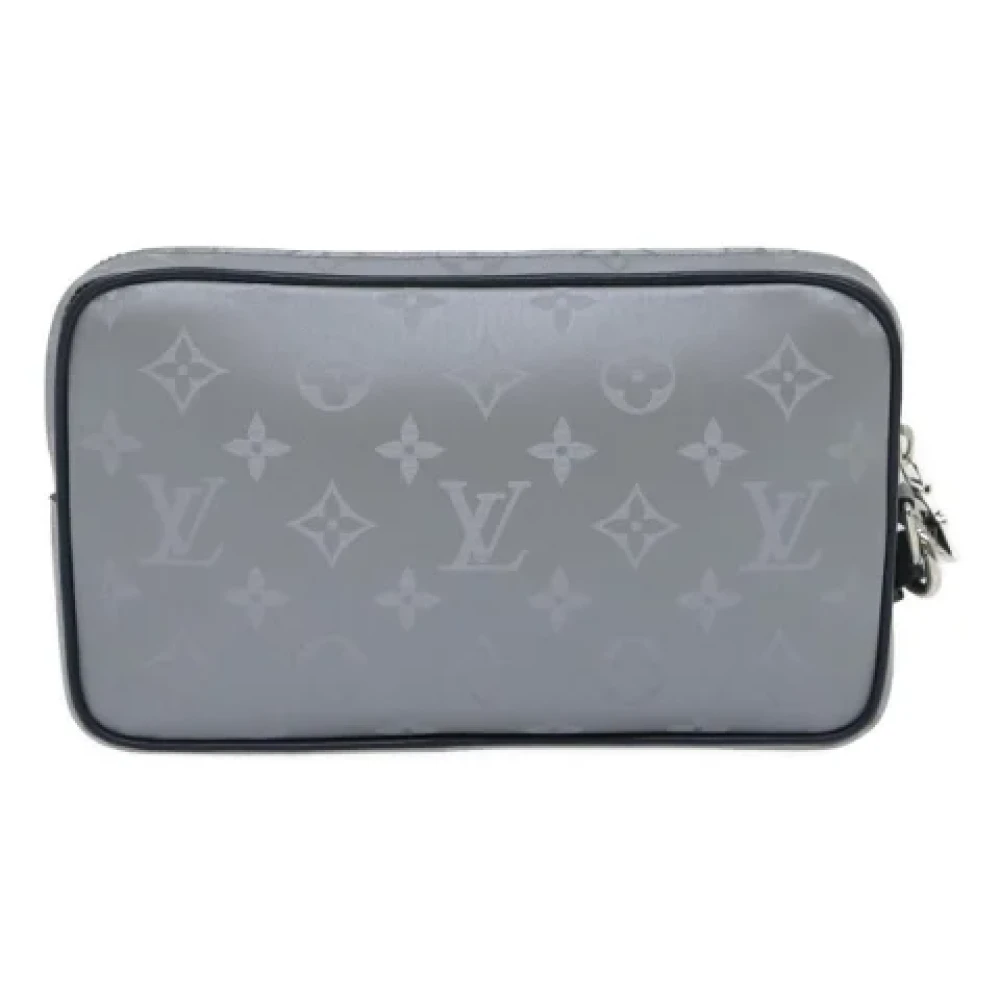 Louis Vuitton Vintage Pre-owned Canvas clutches Gray Dames