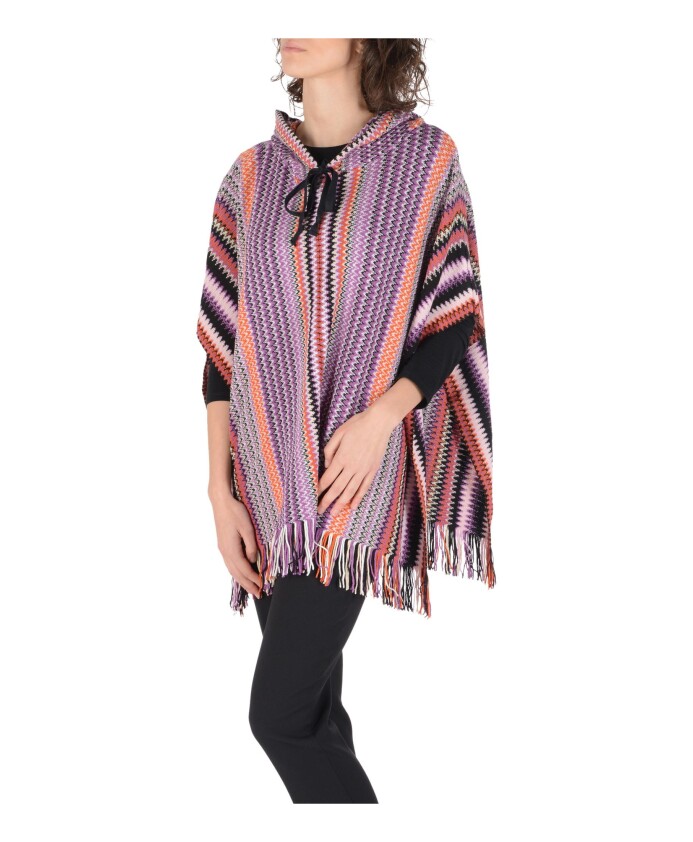 multicolor-wol-blend-poncho