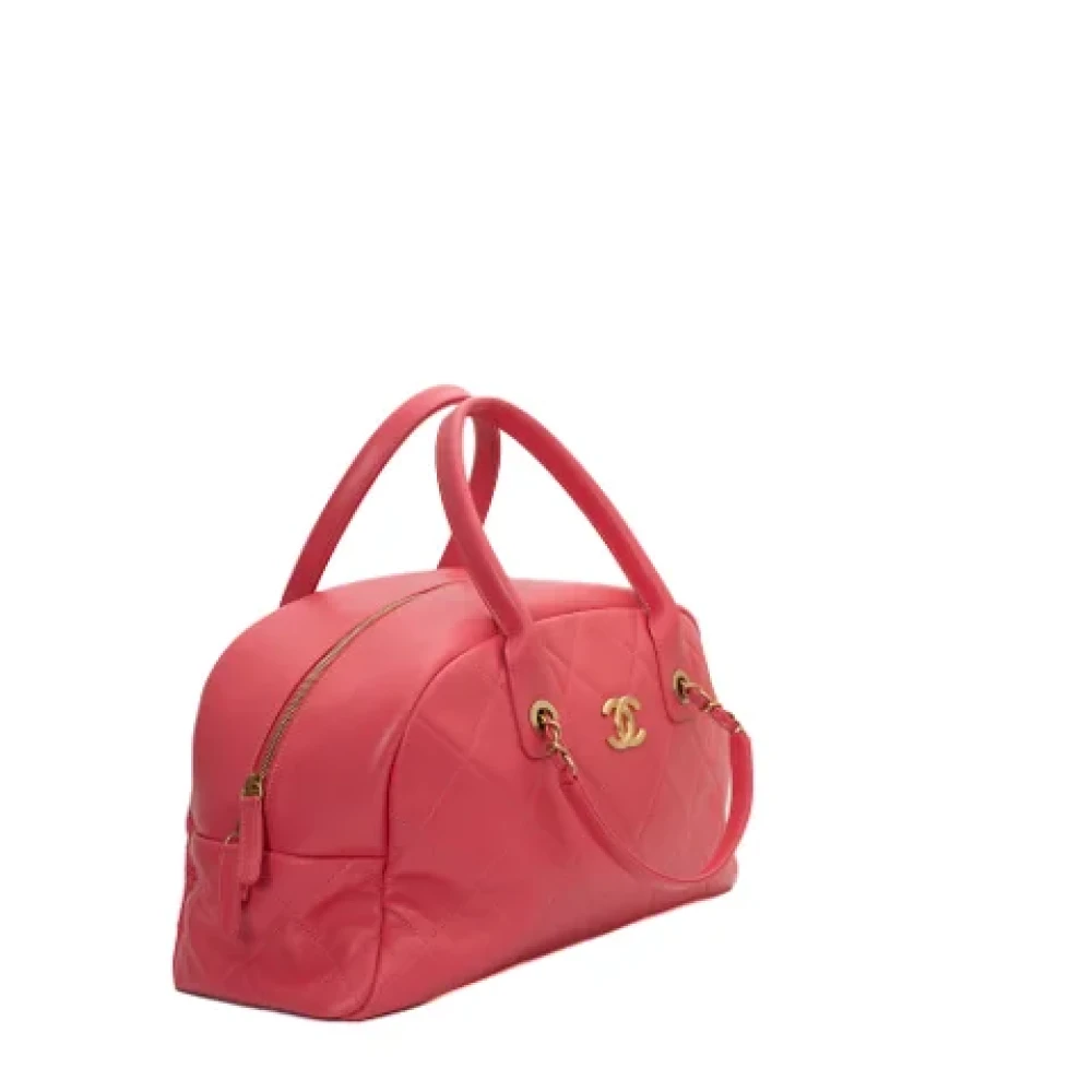 Chanel Vintage Pre-owned Leather handbags Pink Dames