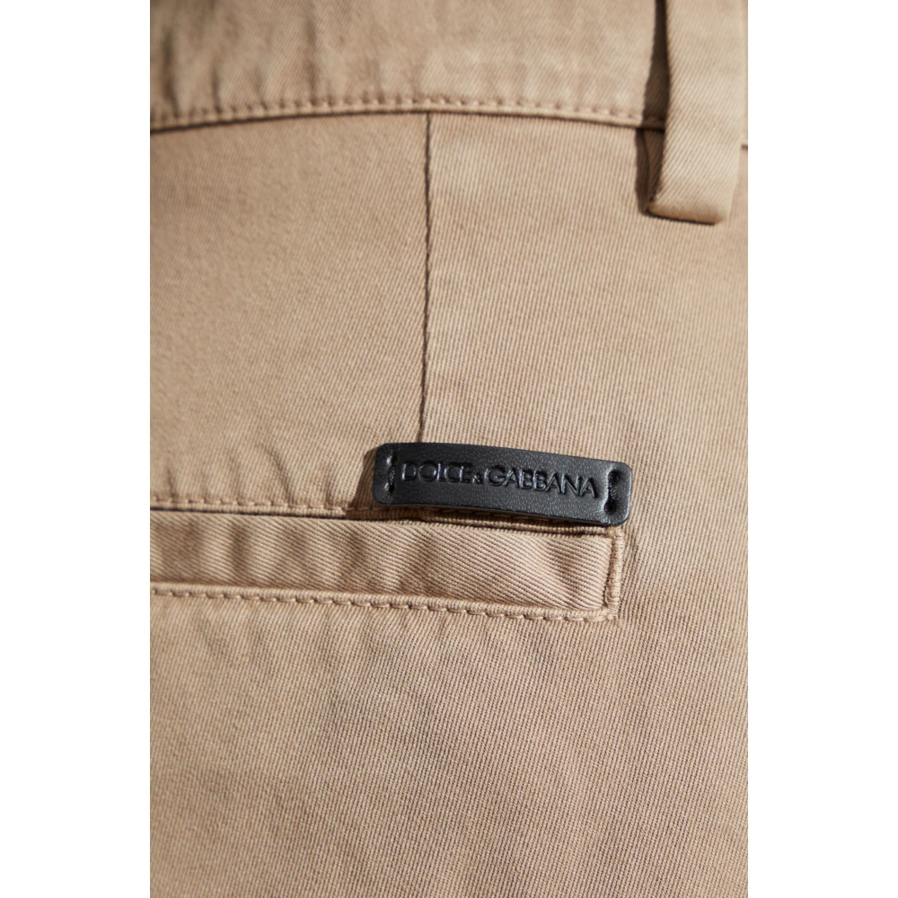 Dolce & Gabbana Katoenen broek Brown Heren