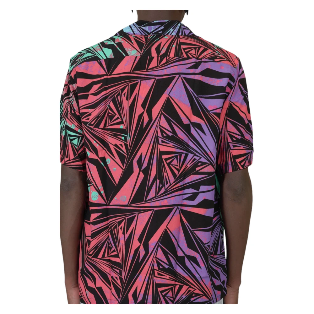 Aries Kleurrijke Vortex Hawaiian Shirt Multicolor Heren