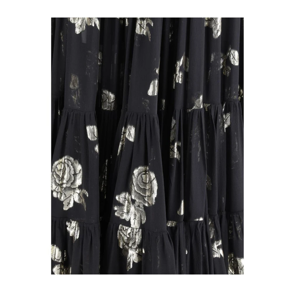 Chloé Zijden rok met bloemenpatroon en ritssluiting Multicolor Dames