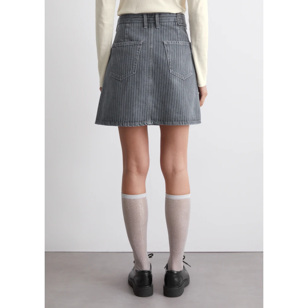 Marc O'Polo Gewone denim minirok Gray Dames