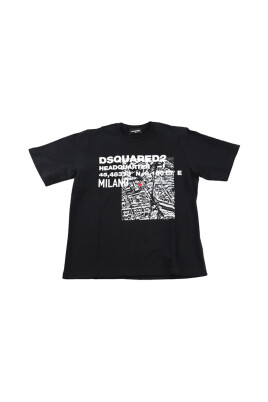 t-shirt-noire-unisexe-avec-logo-tendance