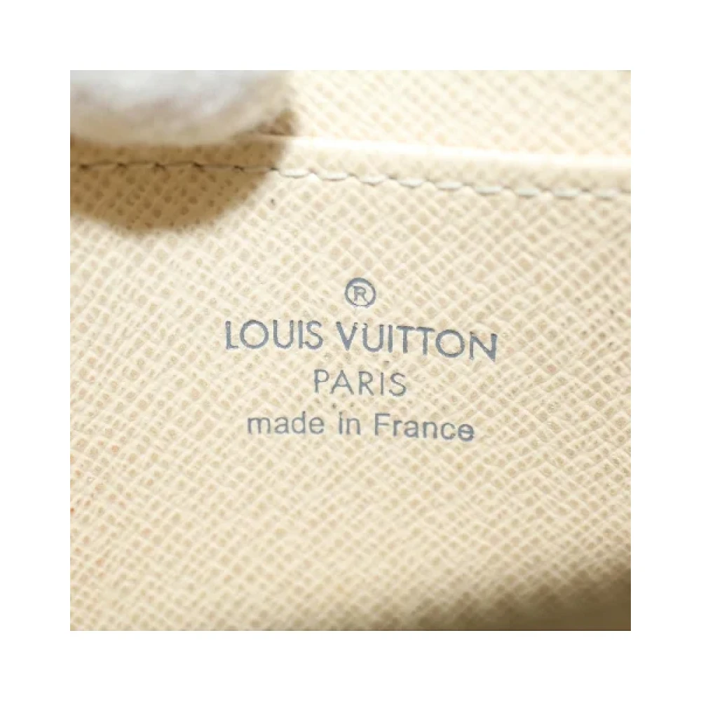Louis Vuitton Vintage Pre-owned Coated canvas wallets Beige Dames
