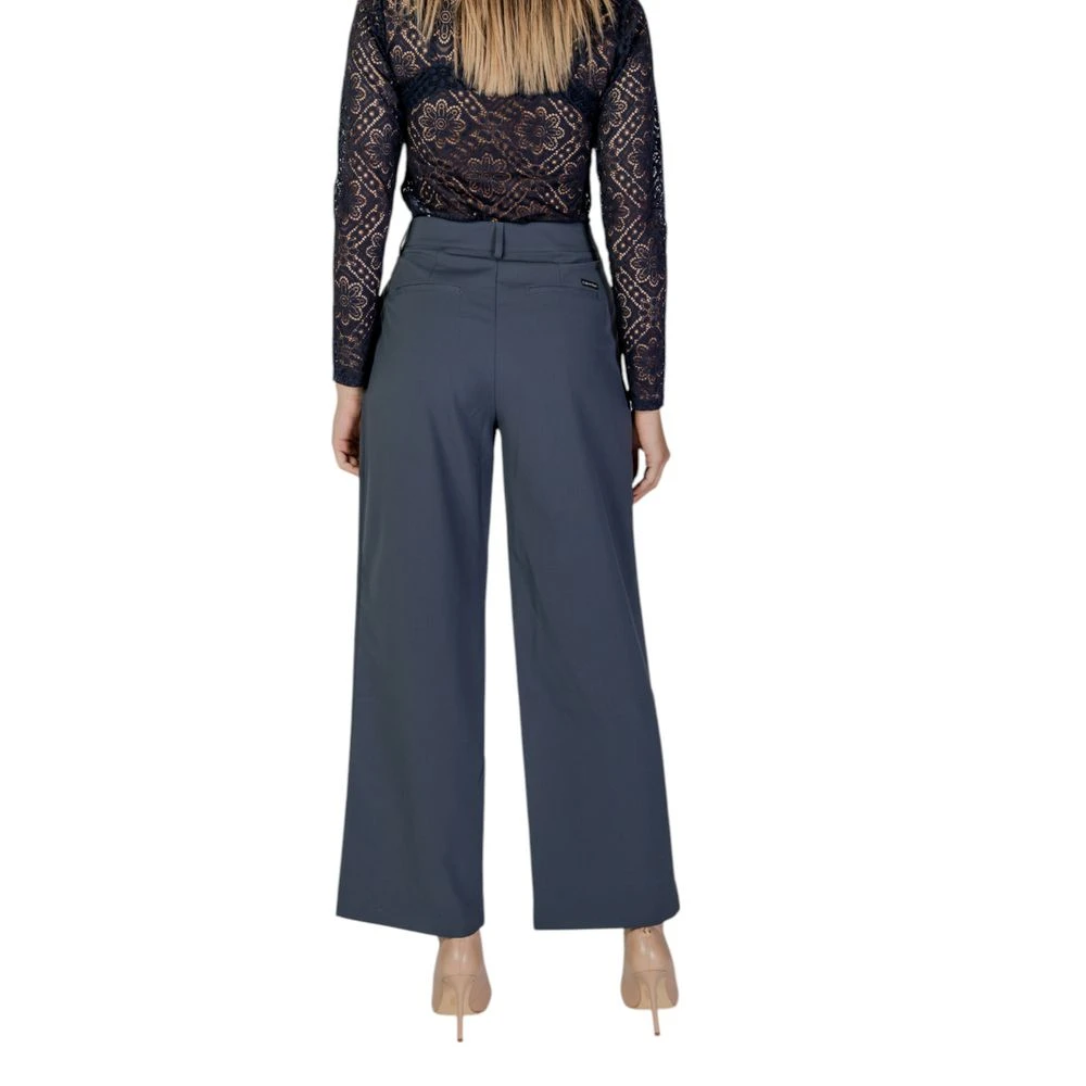 Calvin Klein Jeans Grijze Gerecyclede Polyester Dames Palace Broek Gray Dames