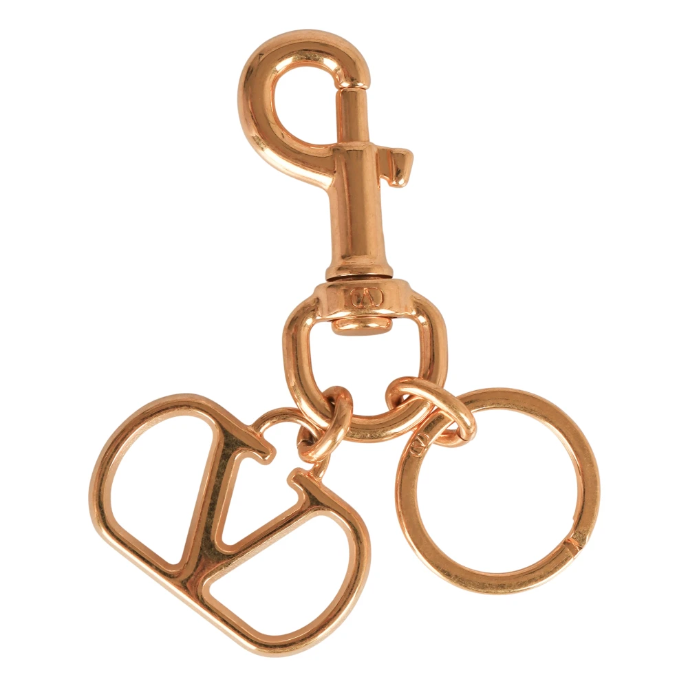 Valentino Garavani Signature Key-Ring Metal - Female - Keychains - Yellow - One Size - Accessories