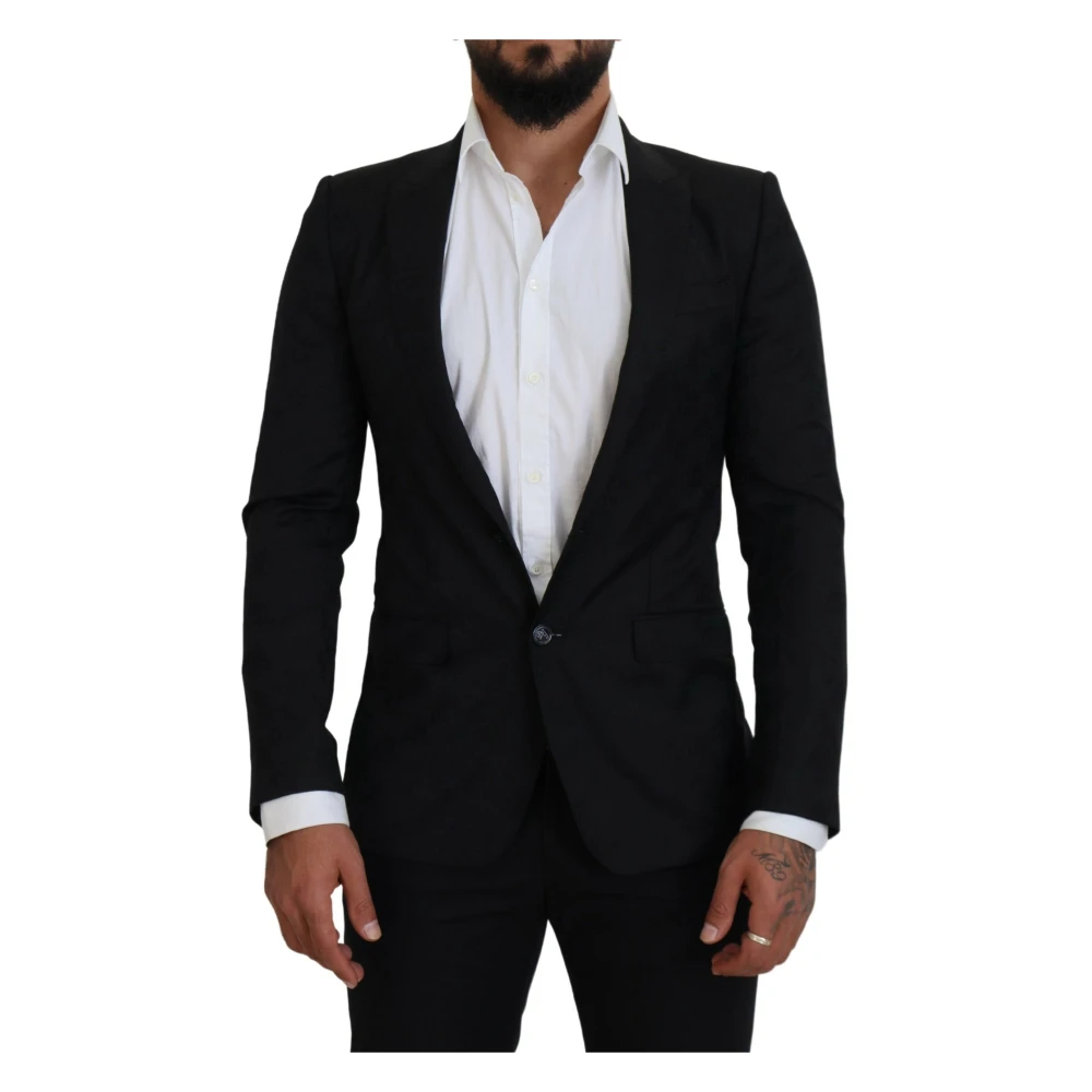 Dolce & Gabbana Herren Schwarz Er Formeller Mantel Martini Blazer