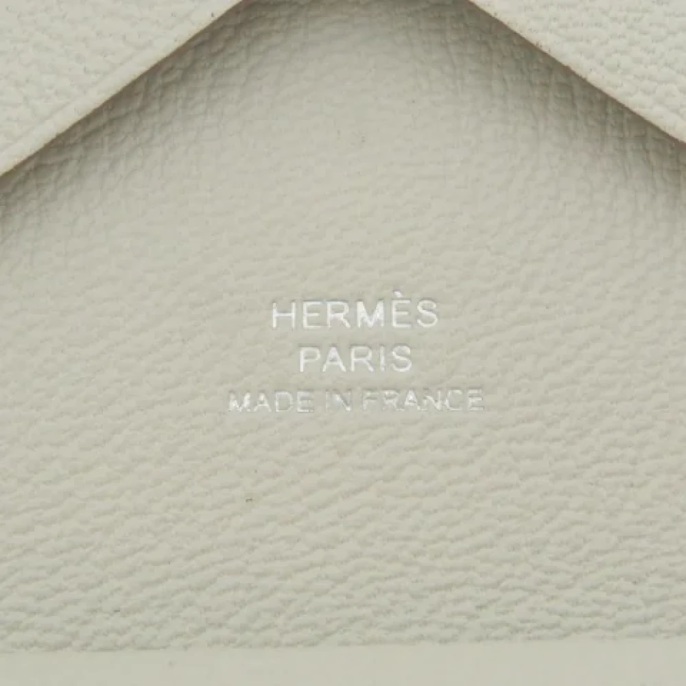 Hermès Vintage Pre-owned Fabric wallets Beige Dames