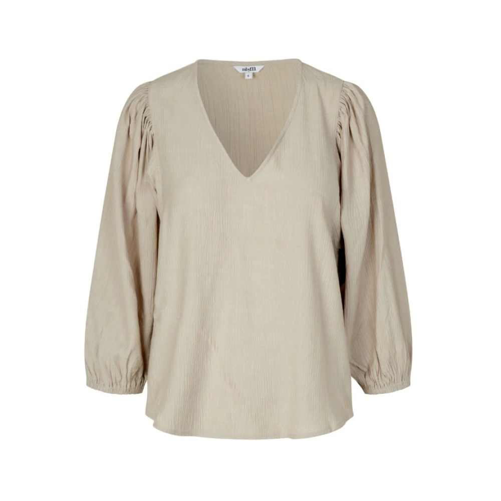 MbyM Beige V-hals Blouse Antoni Beige Dames