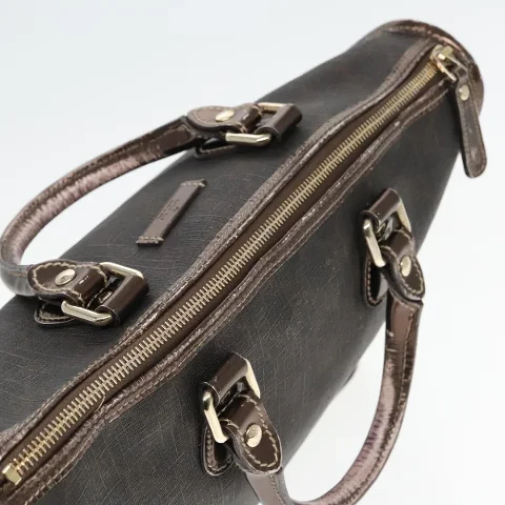 Gucci Vintage Pre-owned Canvas handbags Brown Dames