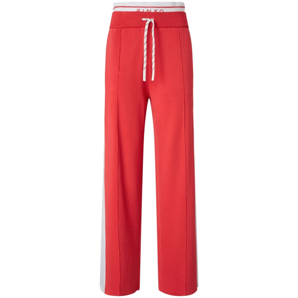 pinko Rode en witte broek Red Dames
