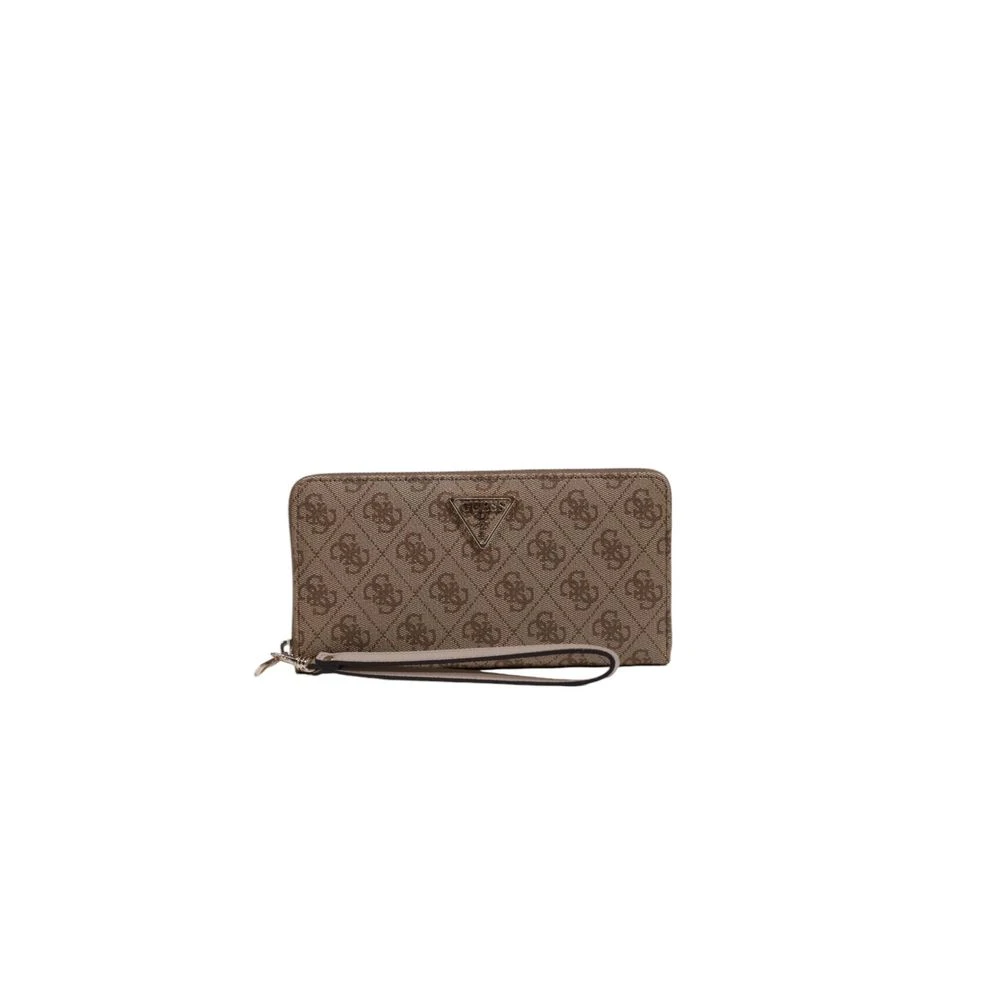 Guess Bruine Polyurethaan Damesportemonnee Herfst Winter Brown Dames