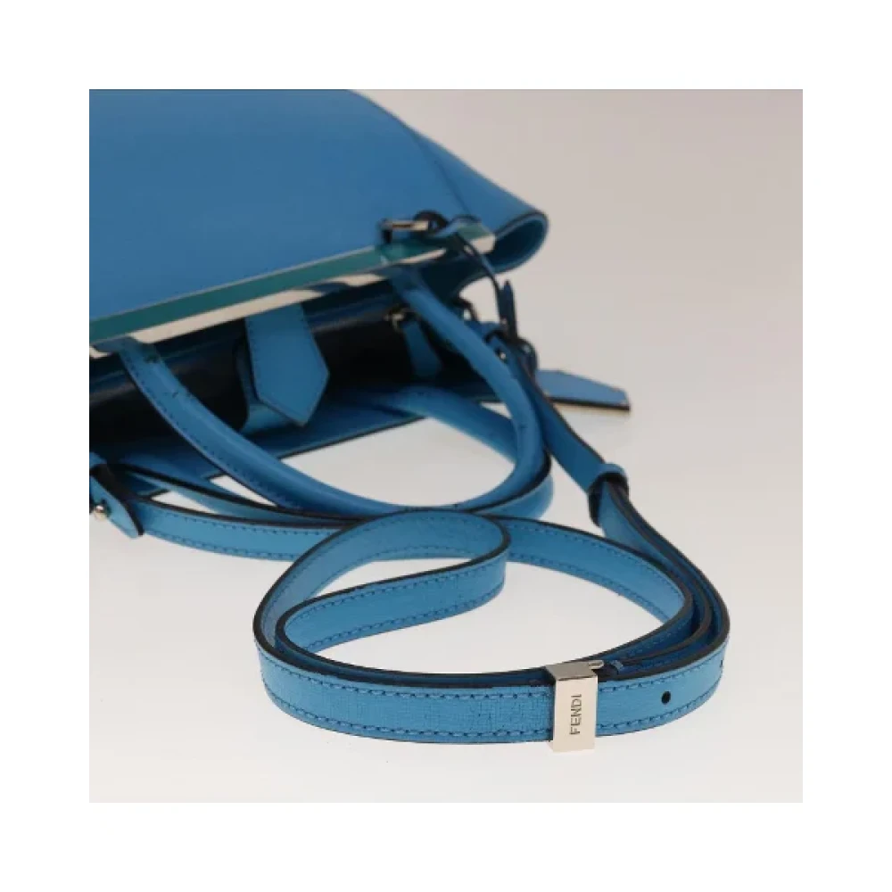 Fendi Vintage Pre-owned Leather handbags Blue Dames