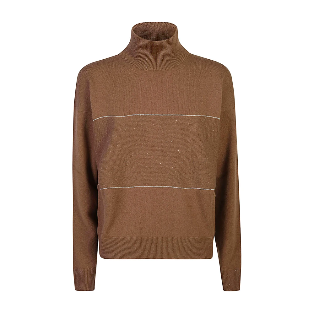 PESERICO Bruine Sweatshirt Aw24 Damesmode Brown Dames