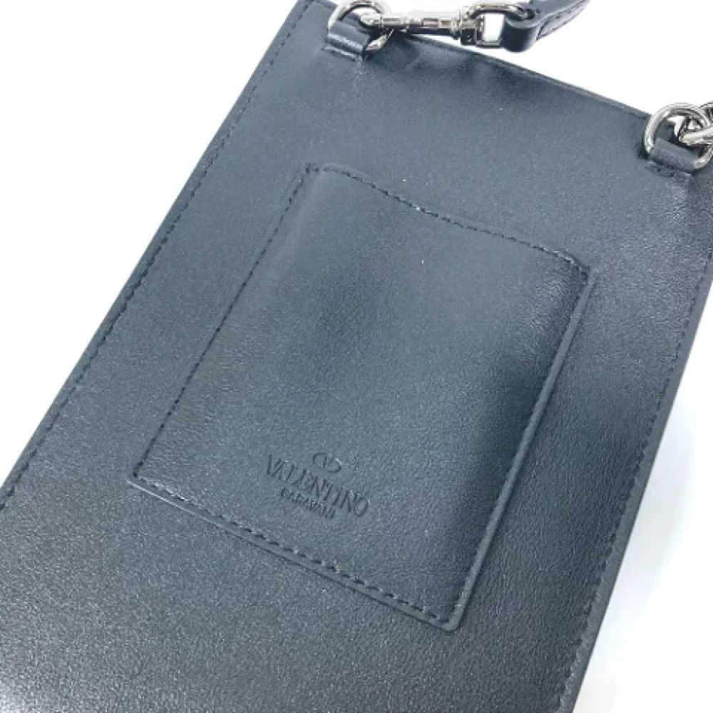 Valentino Vintage Pre-owned Leather shoulder-bags Black Dames
