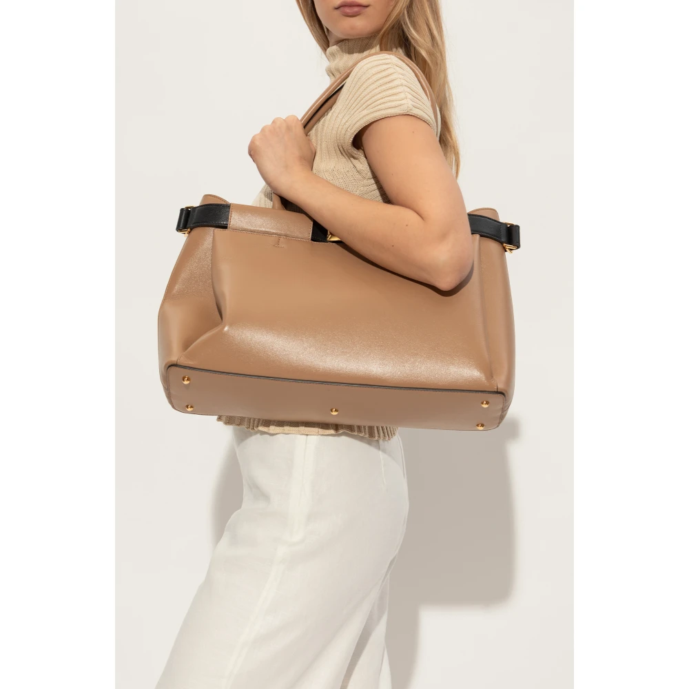 Furla Tas Iris XL type Shopper Beige Dames