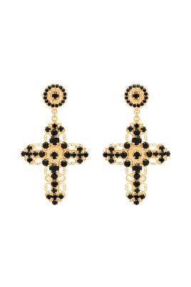 gyldne-kors-dangle-oreringe-med-swarovski