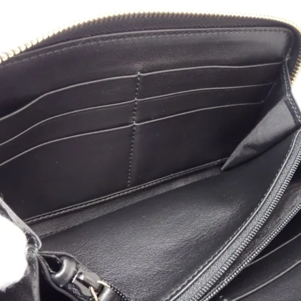 Gucci Vintage Pre-owned Leather wallets Black Dames