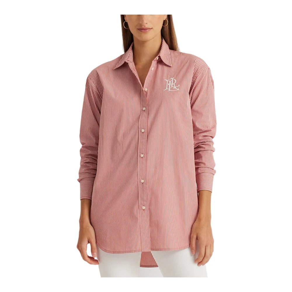 Ralph Lauren Lange mouwen overhemd Pink Dames