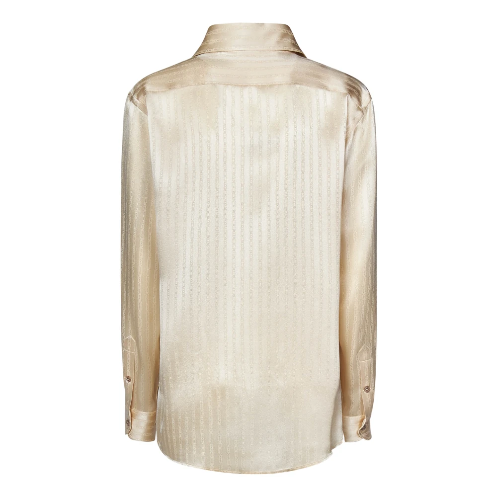 Tom Ford Gestreepte Beige Shirt Aw24 Beige Dames