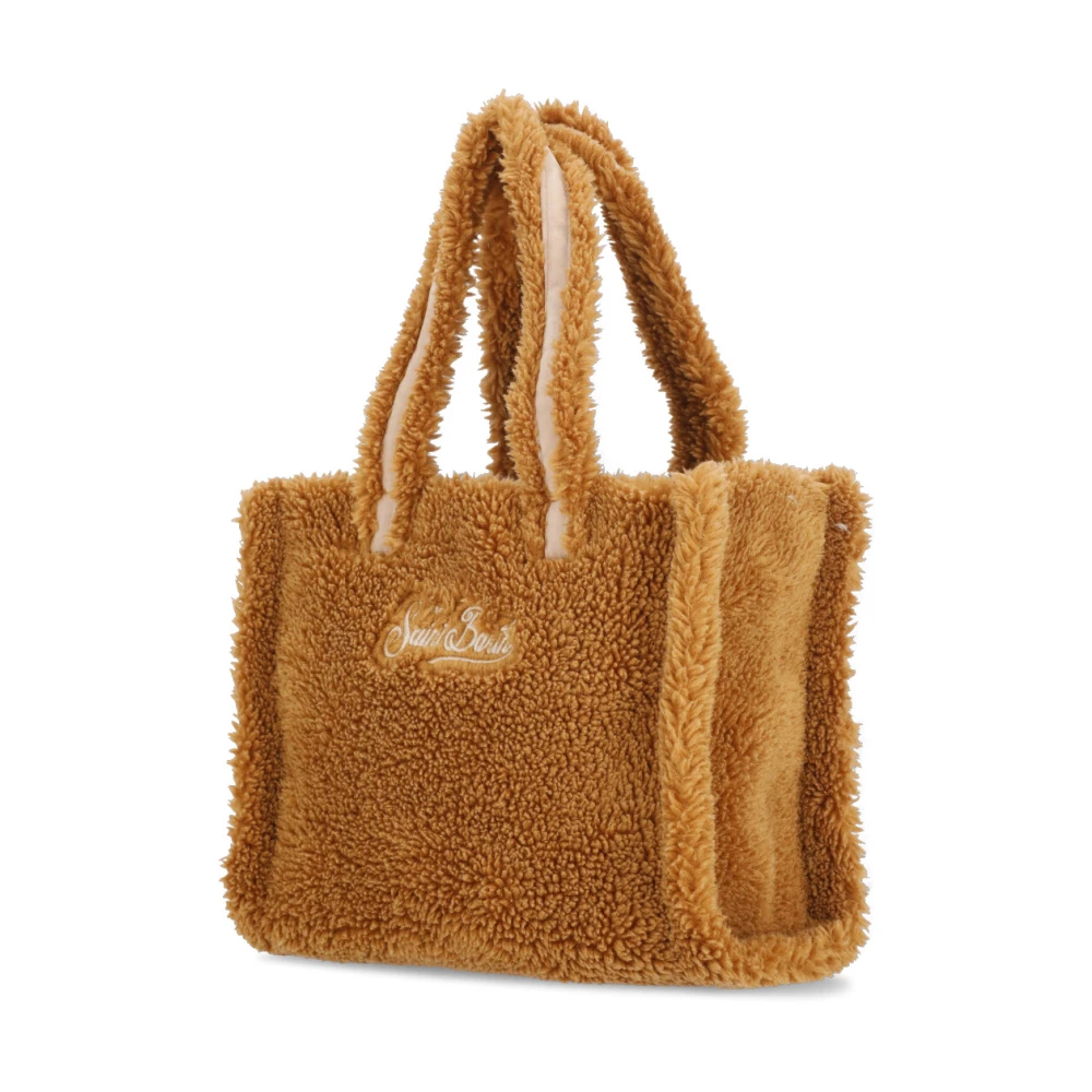 Saint Barth Bruine Teddy Handtas met Twee Handvatten Brown Dames