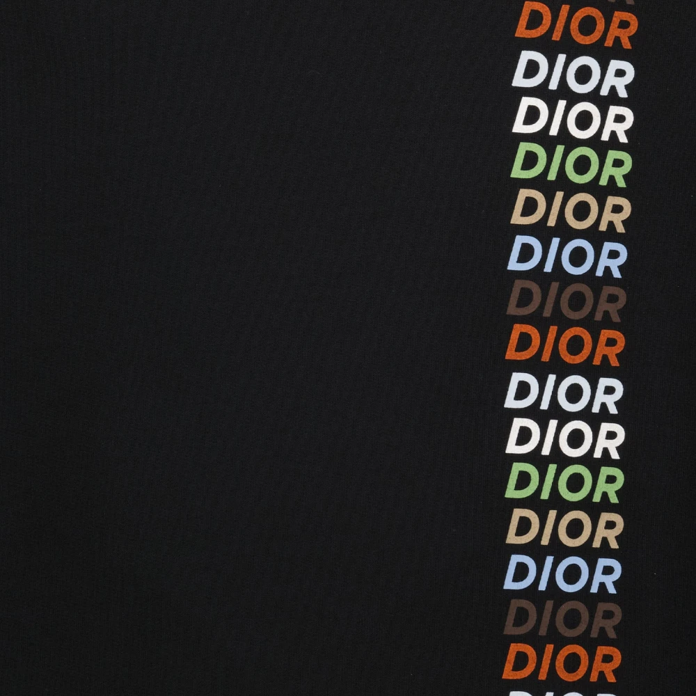 Dior Logo hoodie voor mannen Black Heren
