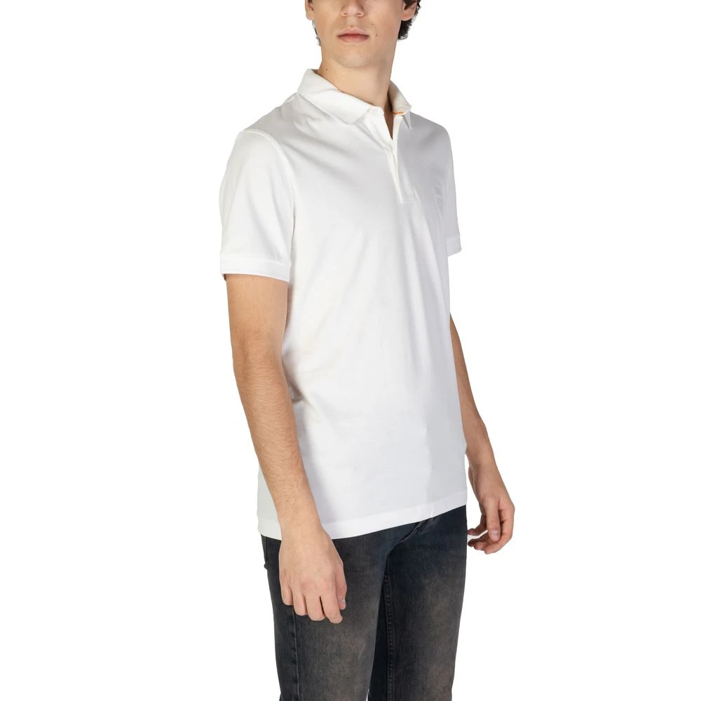 Hugo Boss Heren korte mouwen katoenen poloshirt White Heren