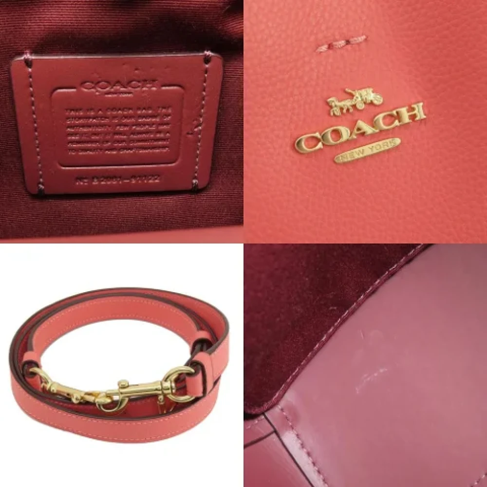 Coach Pre-owned Leather handbags Pink Dames