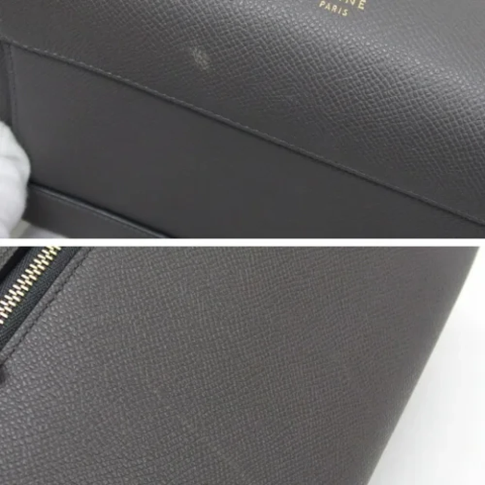 Celine Vintage Pre-owned Leather shoulder-bags Black Dames