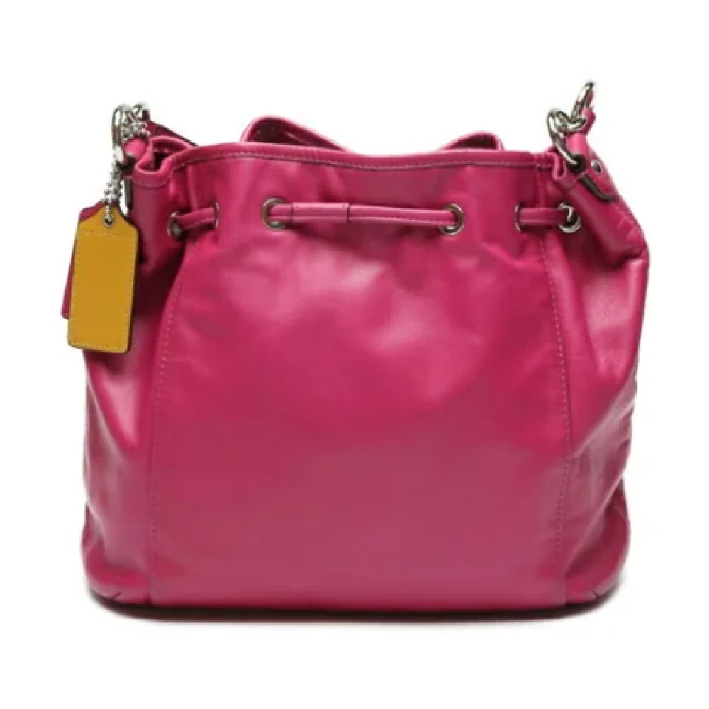 Coach Pre-owned Fabric shoulder-bags Pink Dames