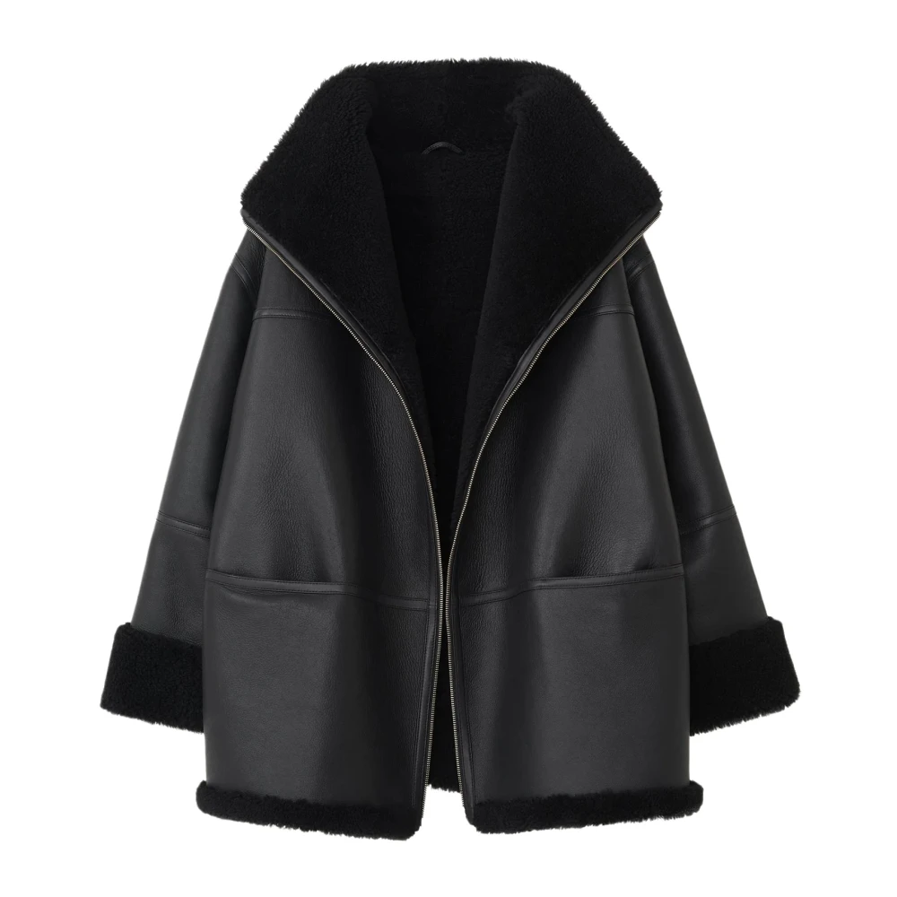 TotêMe Luxe Shearling Jas Black Dames