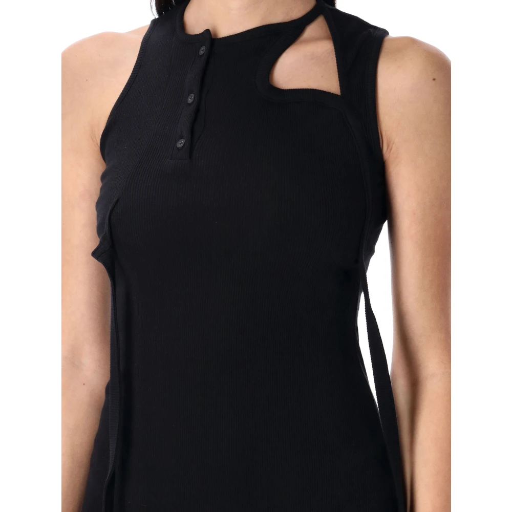 Ottolinger Mouwloze Mini Jurk Black Dames
