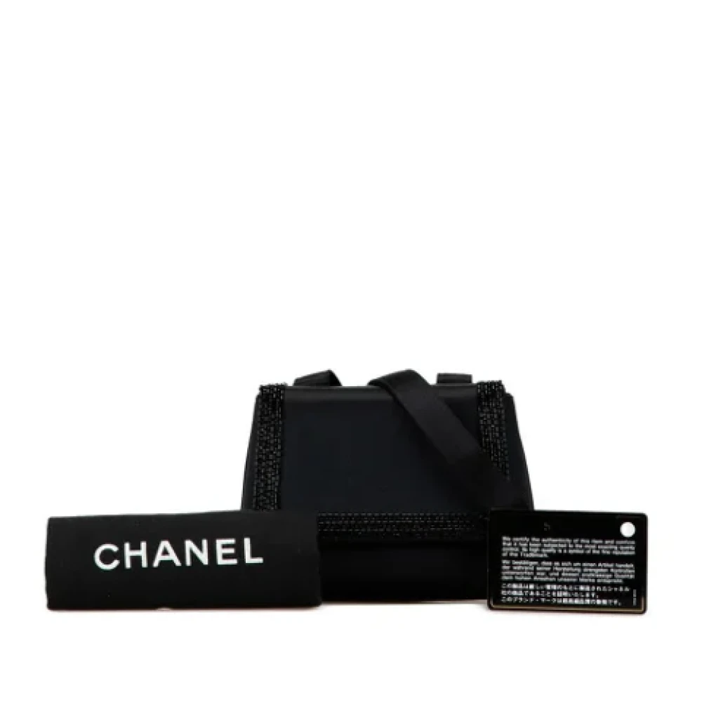 Chanel Vintage Pre-owned Satin chanel-bags Black Dames