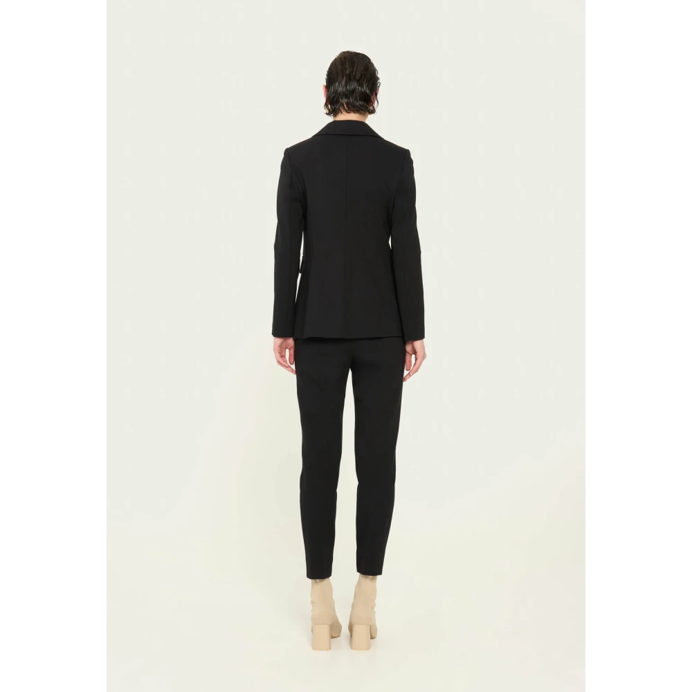 Vicario Cinque Milano Chino Broek met Zakken Black Dames