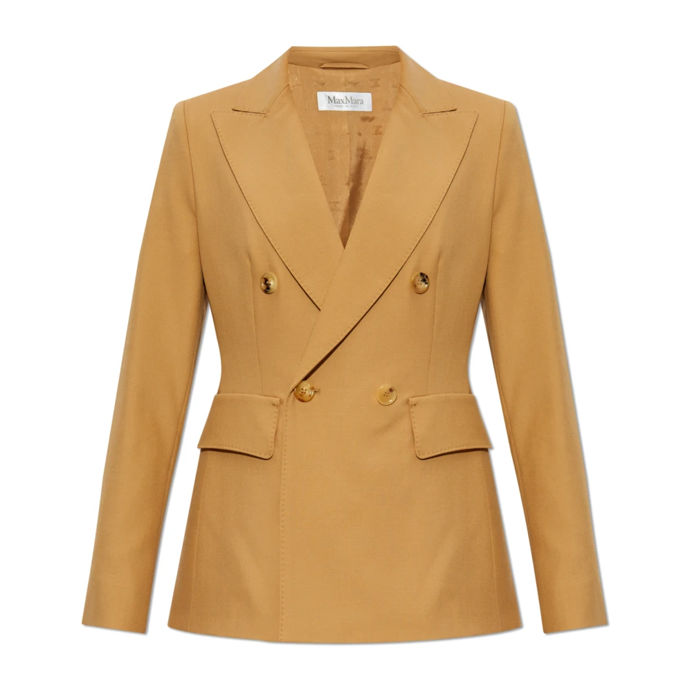 Max Mara Dubbelbreasted jas Osanna Brown Dames