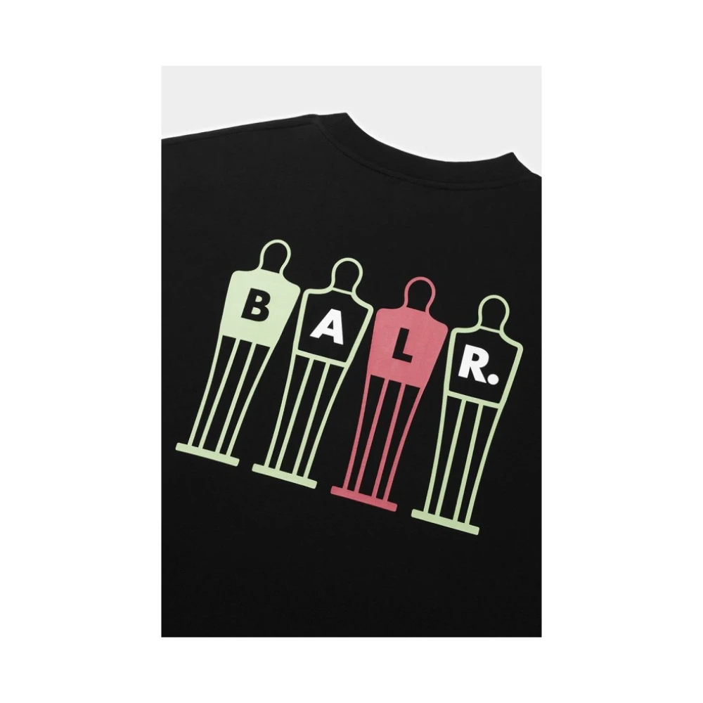Balr. Box-fit katoenen t-shirt met logo Black Heren