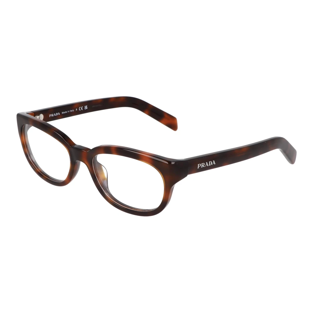 Prada Brown Glasses, Unisex, 54 Mm, Cat-Eye Optical Frame
