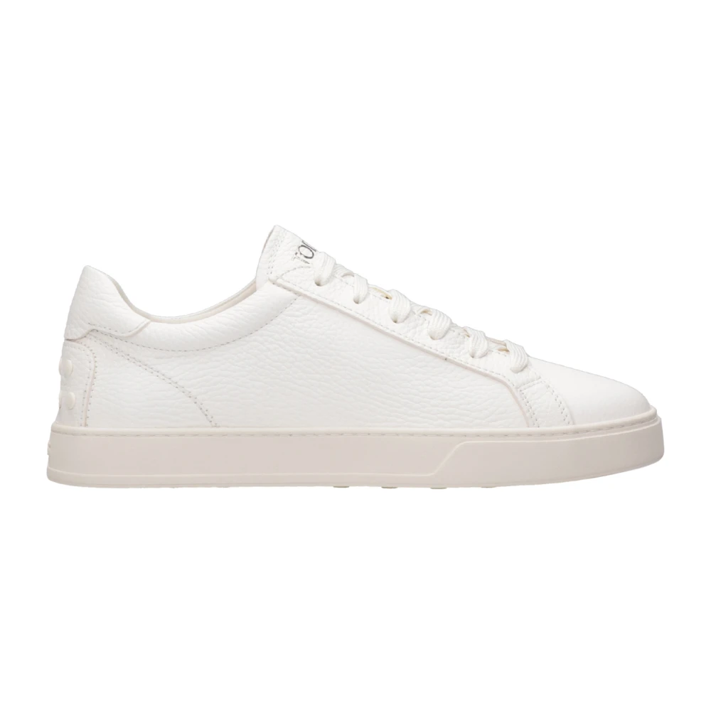 Tod’s Leather Sneakers Heren Schoenen Wit