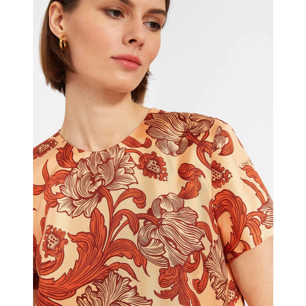 La DoubleJ Disco-geïnspireerde Roy Jurk met Zijden Sarga Multicolor Dames