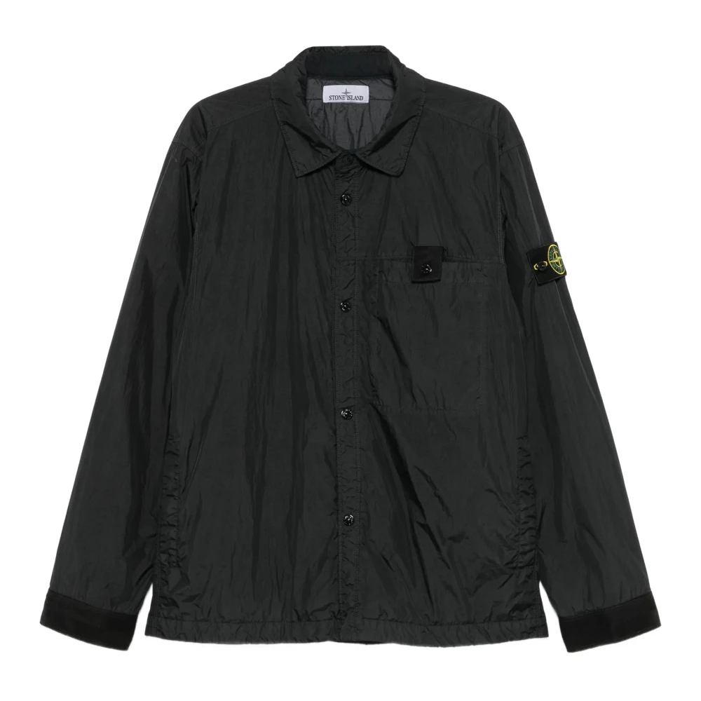 Stone Island , Light Jackets, Male, Black, S, Primaloft-Tc Jacket - Image 4