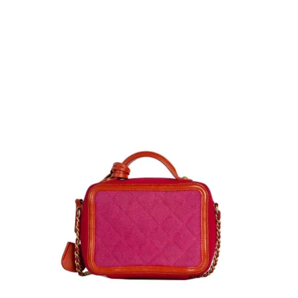 Chanel Vintage Pre-owned Cotton chanel-bags Pink Dames