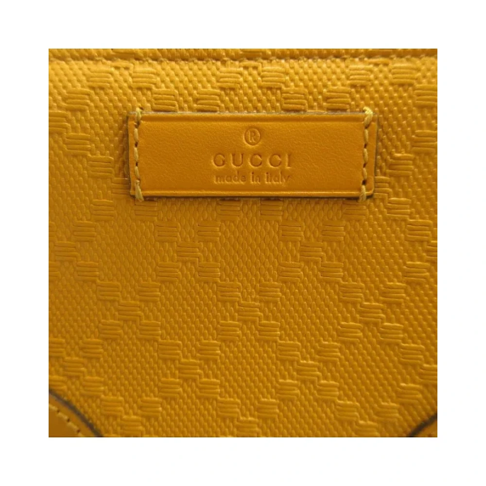 Gucci Vintage Pre-owned Canvas wallets Yellow Dames